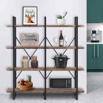 64'' H x 60'' W Iron Etagere Bookcase