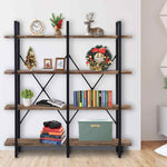 64'' H x 60'' W Iron Etagere Bookcase