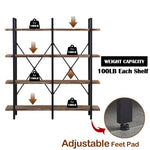 64'' H x 60'' W Iron Etagere Bookcase