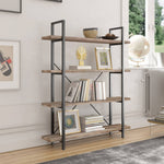 54.7'' H x 41'' W Iron Etagere Bookcase