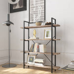 54.7'' H x 41'' W Iron Etagere Bookcase