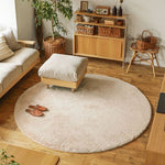 Fluffy Area Rug | Round Living Room Rugs