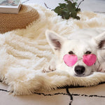 Fluffy Microfiber Faux  Fur Blanket