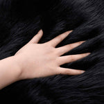 Faux Fur Sheepskin Round Area Rug