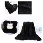 Fluffy Microfiber Faux  Fur Blanket