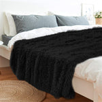 Fluffy Microfiber Faux  Fur Blanket