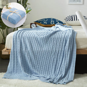 Cotton Knitted Nap Blanket