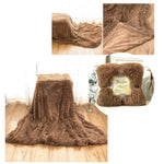 Fluffy Microfiber Faux  Fur Blanket
