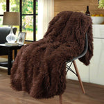 Fluffy Microfiber Faux  Fur Blanket