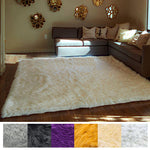 Premium Faux Fur Sheepskin Rectangle Area Rug