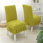 Thickened Stretch Fabric Dining Chair Cover
