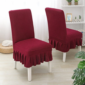 Thickened Stretch Fabric Dining Chair Cover