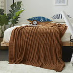 Cotton Knitted Nap Blanket