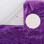 Double Heart Shaped Faux Sheepskin Fur  Area Rug