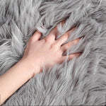 Premium Faux Fur Sheepskin Rectangle Area Rug