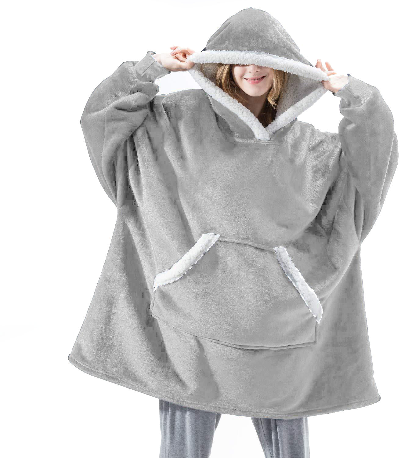 Oversized Microfiber Wearable Blanket