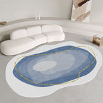 Simple shaped irregular rug