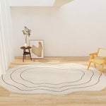 Simple shaped irregular rug