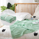 Cotton Knitted Nap Blanket