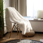 Fluffy Microfiber Faux  Fur Blanket