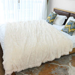 Fluffy Microfiber Faux  Fur Blanket