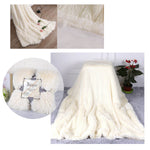 Fluffy Microfiber Faux  Fur Blanket