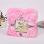 Fluffy Microfiber Faux  Fur Blanket