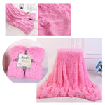 Fluffy Microfiber Faux  Fur Blanket