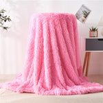 Fluffy Microfiber Faux  Fur Blanket