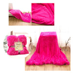 Fluffy Microfiber Faux  Fur Blanket