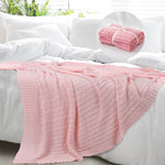 Cotton Knitted Nap Blanket