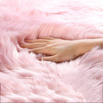 Premium Faux Fur Sheepskin Rectangle Area Rug