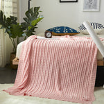 Cotton Knitted Nap Blanket