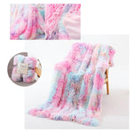 Fluffy Microfiber Faux  Fur Blanket