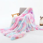 Fluffy Microfiber Faux  Fur Blanket