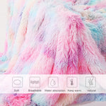 Fluffy Microfiber Faux  Fur Blanket