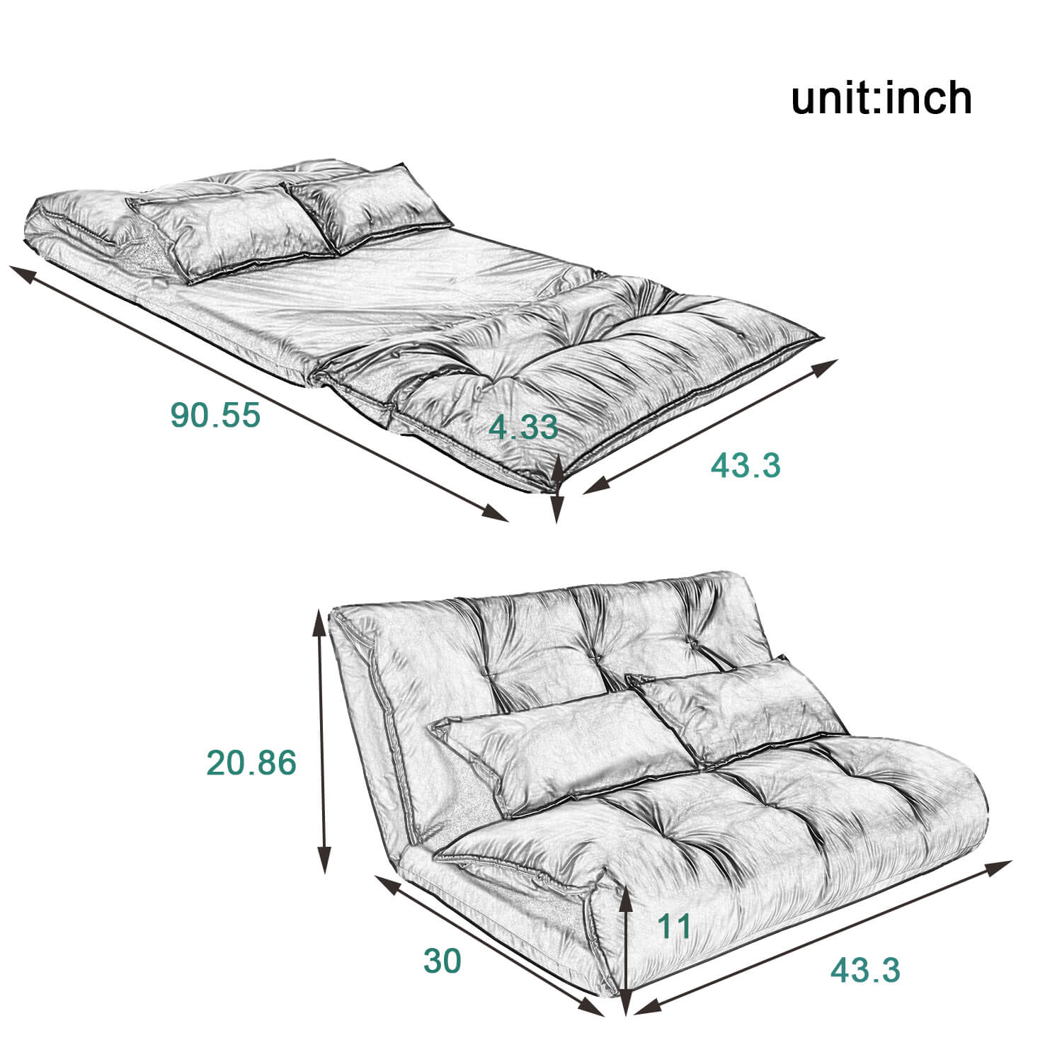 Adjustable Sofa Bed