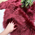 Faux Sheepskin Fur Chair Couch Cover, White Area Rug