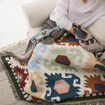 Sofa Blanket Decorative Blanket | Area Carpet with Tassel
