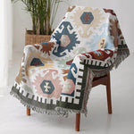 Sofa Blanket Decorative Blanket | Area Carpet with Tassel