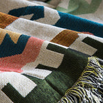 Sofa Blanket Decorative Blanket | Area Carpet with Tassel