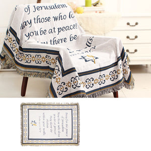 Sofa Blanket Decorative Blanket | Area Carpet with Tassel