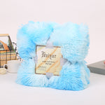 Fluffy Microfiber Faux  Fur Blanket