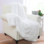 Fluffy Microfiber Faux  Fur Blanket