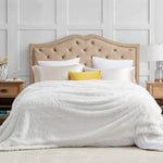 Fluffy Microfiber Faux  Fur Blanket