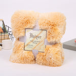Fluffy Microfiber Faux  Fur Blanket