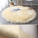 Faux Fur Round Area Rug