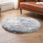 Faux Fur Round Area Rug