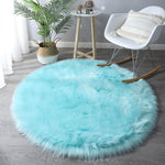 Faux Fur Round Area Rug