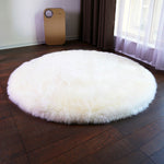 Faux Fur Round Area Rug